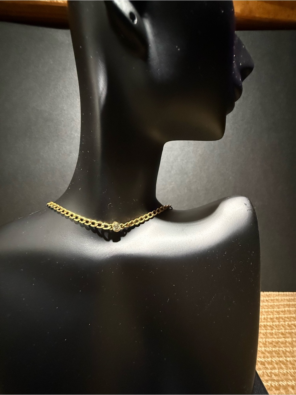14k cuban link diamond choker